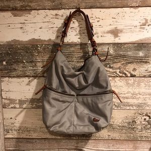 Dooney & Bourke Gray Nylon Hobo